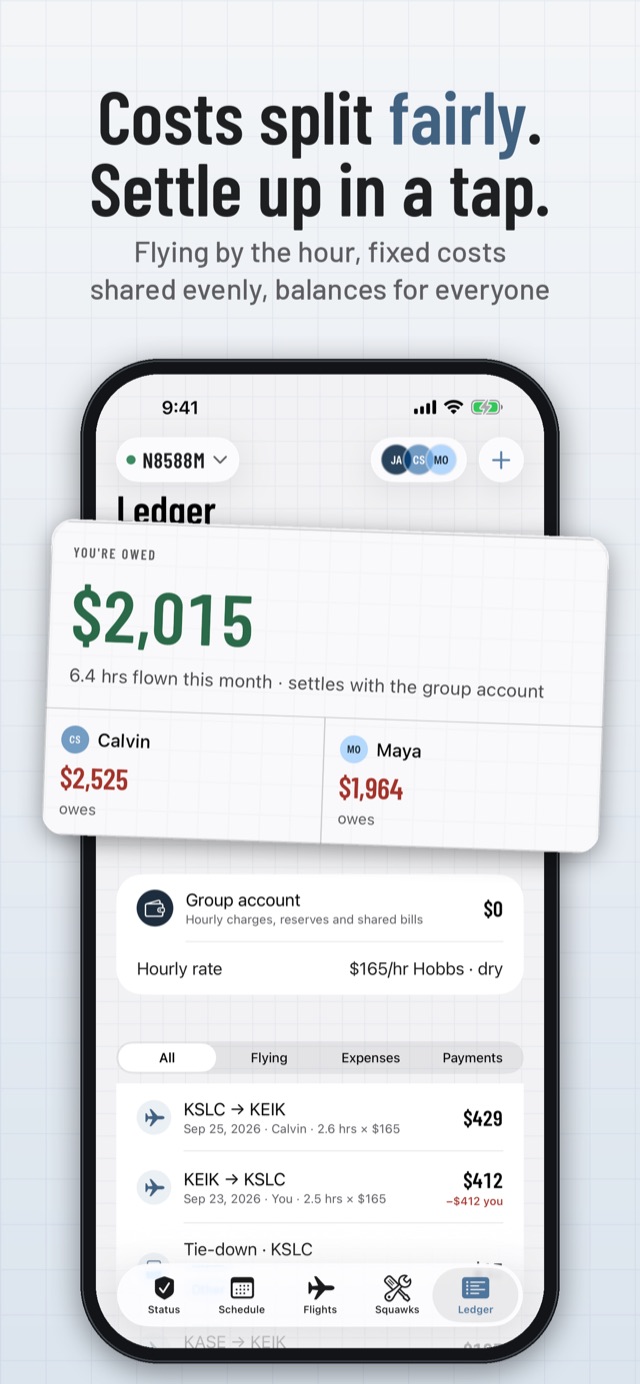 Costs and the ledger
